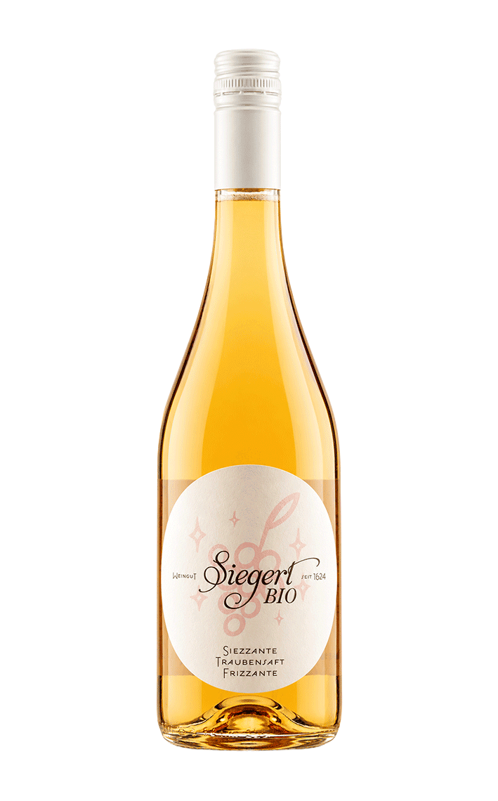 Siezzante Bio-Traubensaft-Frizzante alkoholfrei vom Weingut Siegert